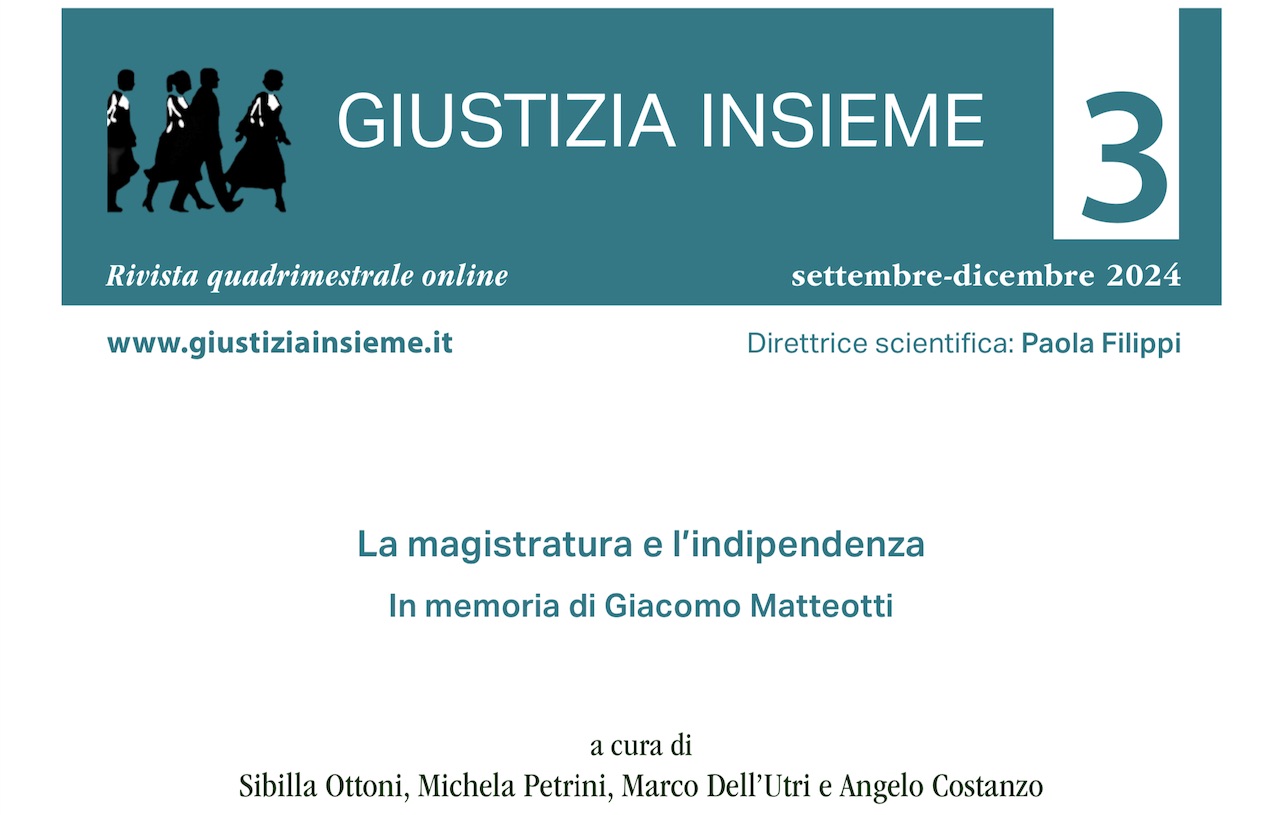 La magistratura e l’indipendenza. In memoria di Giacomo Matteotti