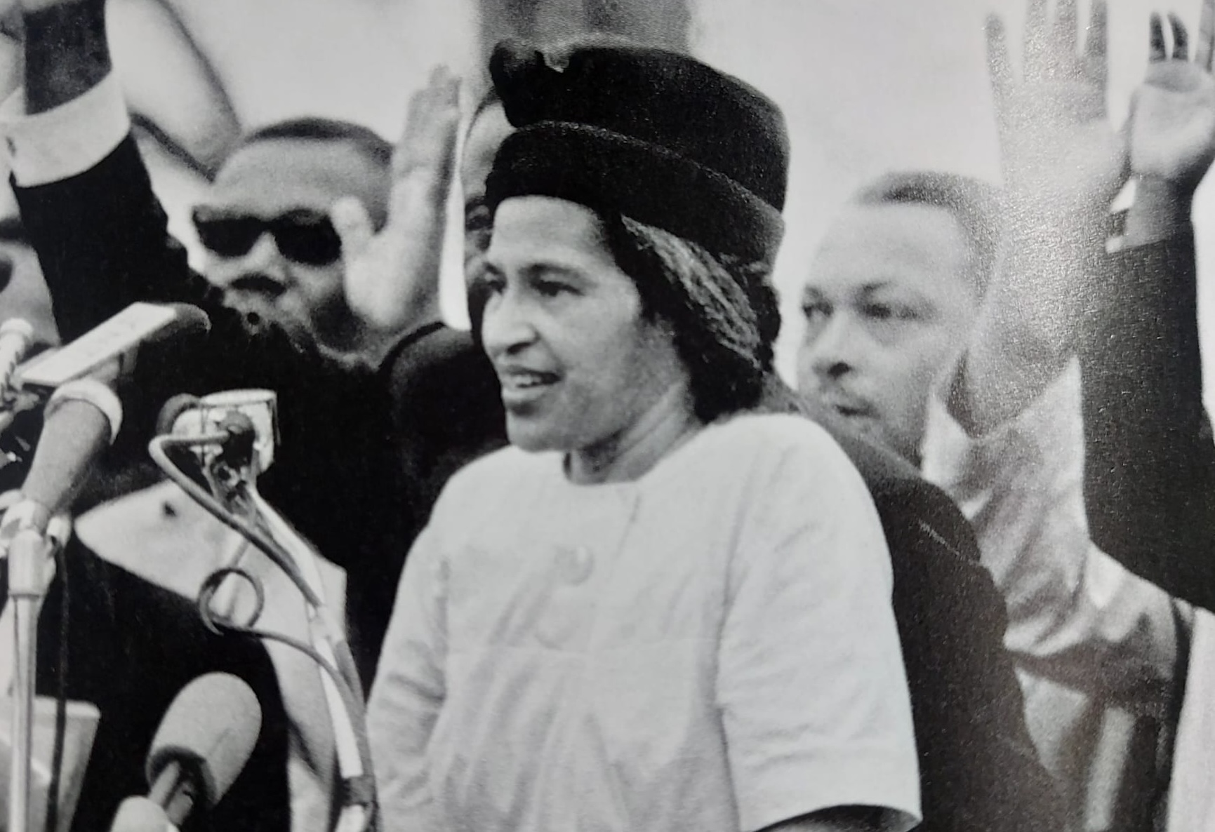 Rosa Parks. A rose in an all-white world